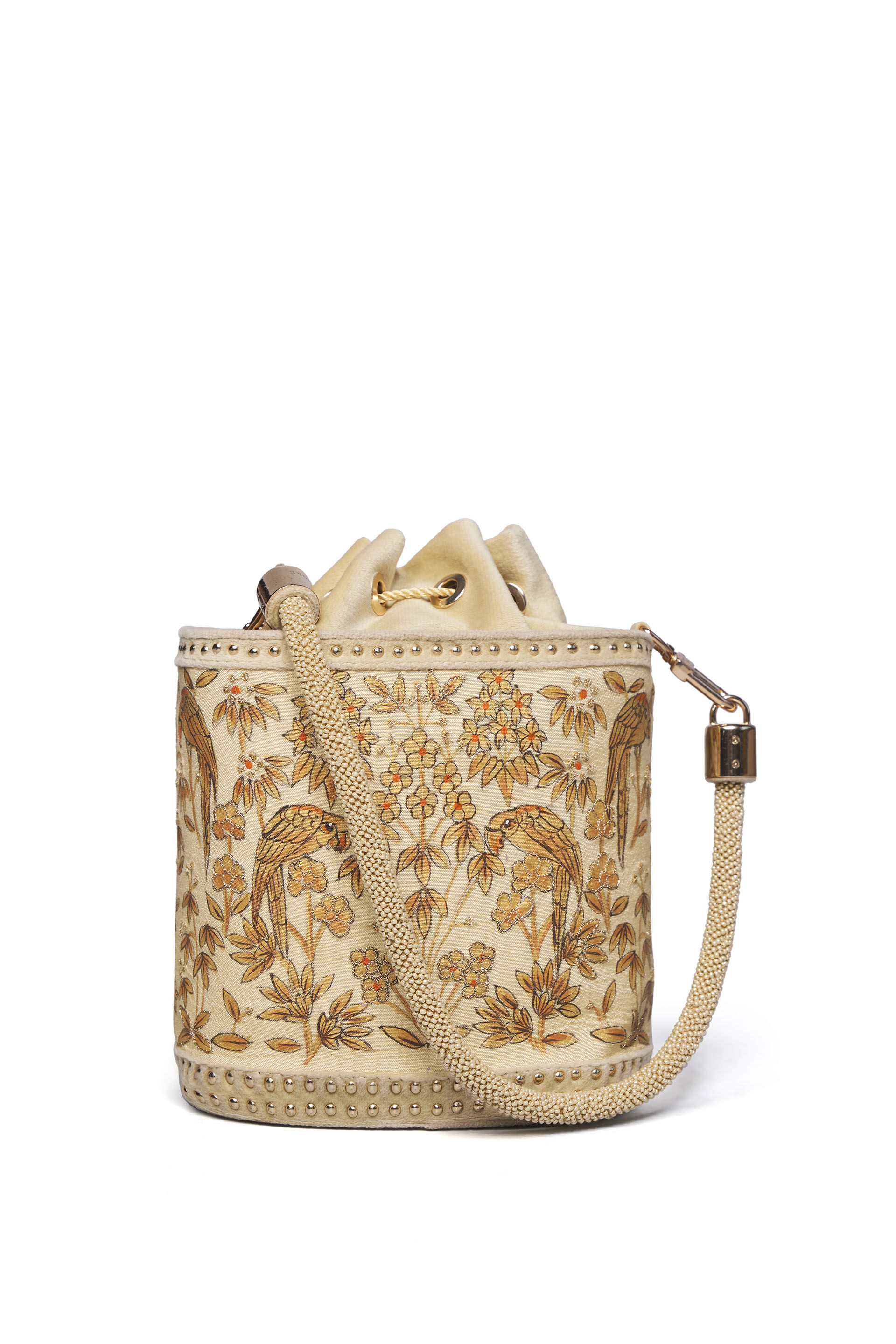 Pichhwai Bucket Bag - Canary Gold, Gold, image 9